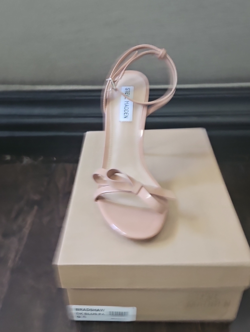 Steve Madden Blush Knot Ankle-Strap Heel